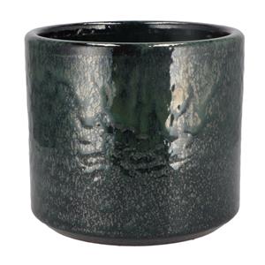 DK Design Bloempot model Green Glaze - groen - D18 x H20 cm - glanzend -