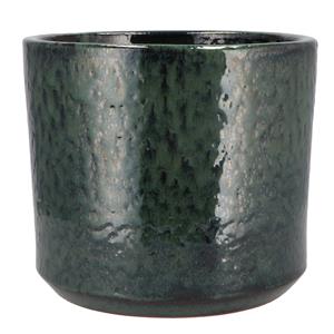 DK Design Bloempot model Green Glaze - groen - D23 x H26 cm - glanzend -