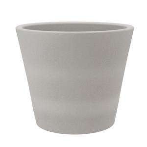 DK Design  bloempot/plantenpot - Vinci - lichtgrijs mat - voor kamerplant - D28 x H34 cm -