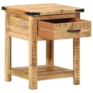 vidaXL Nachtkastje 40x40x50 cm massief mangohout