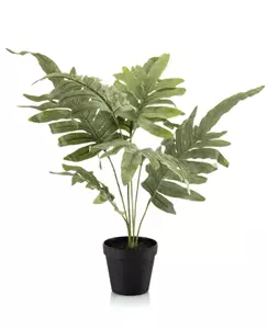 Emerald Kunstplant Phlebodium Blauwvaren in pot - 60cm 