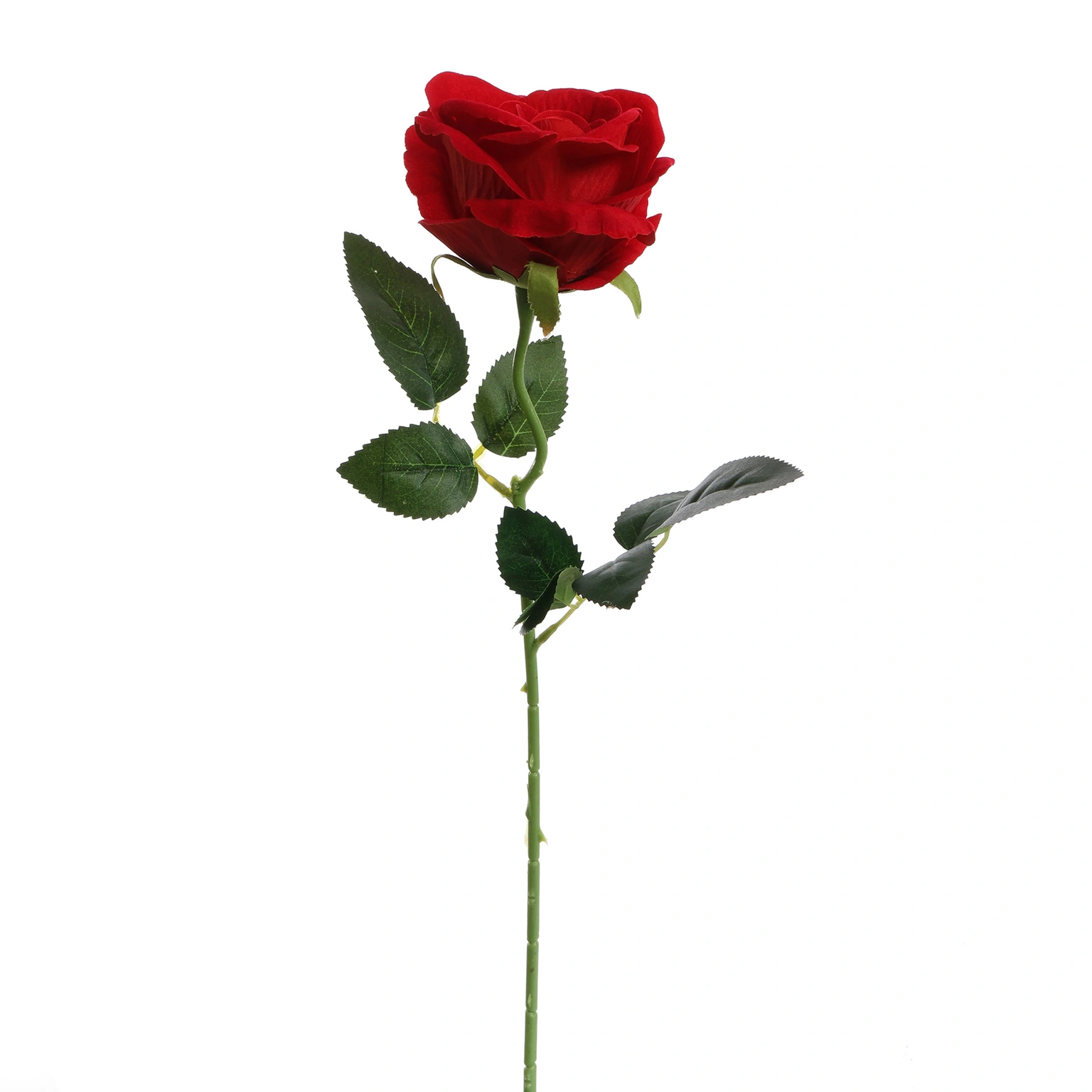 Pure Royal Kunstbloem Fluweel roos 50cm - rood