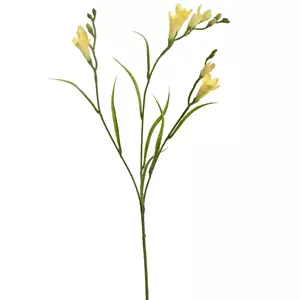 Pure Royal Kunstbloem Freesia steel 65cm - geel