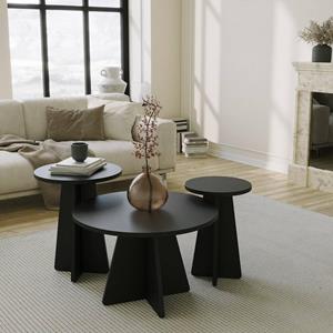 Set van 3 salontafels Mushroom | Hannah Home