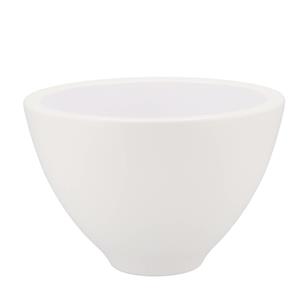 DK Design  bloempot/plantenpot - Vinci - wit mat - voor kamerplant - D15 x H23 cm -