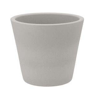 DK Design  bloempot/plantenpot - Vinci - lichtgrijs mat - voor kamerplant - D19 x H21 cm -