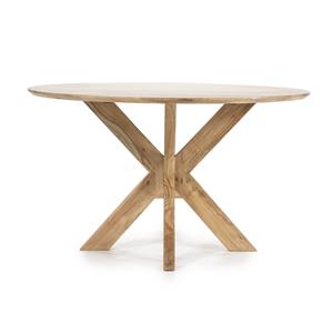 Eleonora Ronde Eettafel Nikki Acaciahout, 130cm - Naturel