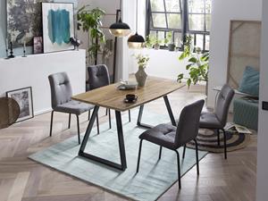 Artistiq Living Artistiq Eettafel Kenora Eikenlook, 140 x 80cm - Bruin