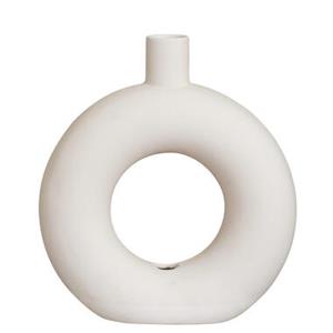 Leen Bakker Vaas Lotus - Off-white - 33x30x10 cm
