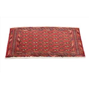 morgenland Wollteppich "Turkaman Teppich handgeknüpft rot", rechteckig