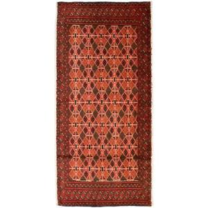 morgenland Wollteppich "Turkaman Teppich handgeknüpft orange", rechteckig