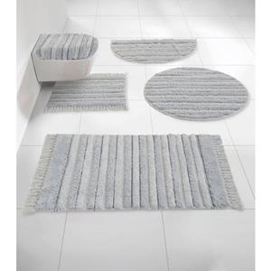 Guido Maria Kretschmer Home&Living Badematte "Thiago", Höhe 14 mm, schnell trocknend-fußbodenheizungsgeeignet-strapazierfähig, mit Fransen und Streifen, Badteppich