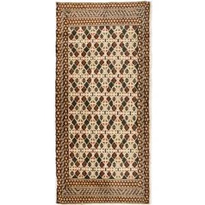 morgenland Wollteppich "Turkaman Teppich handgeknüpft beige", rechteckig