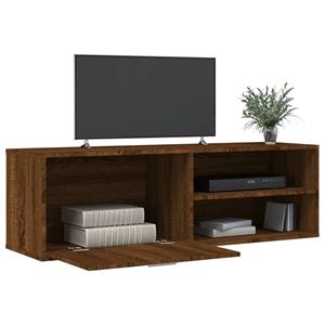 vidaXL Tv-meubel 120x34x37 cm bewerkt hout bruineikenkleurig