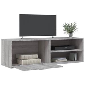 vidaXL Tv-meubel 120x34x37 cm bewerkt hout grijs sonoma eikenkleurig