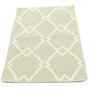 Morgenland Wollen kleed Kelim vloerkleed met de hand geweven beige