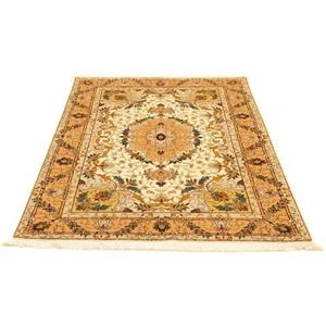 morgenland Teppich "Täbriz 50 Raj Teppich handgeknüpft beige", rechteckig