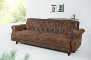 Invicta Interior Chesterfield 3-zitsbank MAISON BELLE AFFAIRE 220cm antiekbruin 3-zits met slaapfunctie - 40082