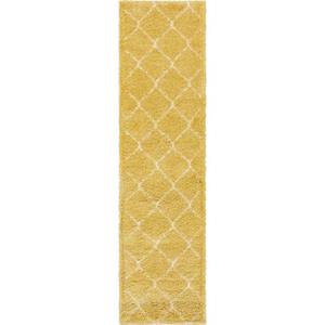 Hochflor-Läufer Temara Shag, Myflair Möbel & Accessoires, rechteckig, Höhe: 51 mm, Teppich-Läufer, gewebt, Rauten Design, weich & kuschelig