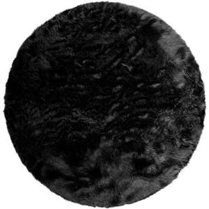 Home affaire Fellteppich "Valeria", rund, 60 mm Höhe, Kunstfell Teppich, besonders weich und flauschig, fußbodenheizungsgeeignet, pflegeleicht, ideale Teppiche für Wohnzimmer, 