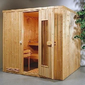 Elementen sauna Classic 6,  210 x 201 x 198 cm.