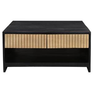 I-Catchers Piano Mangohout salontafel 4 lades 95x95x42 cm