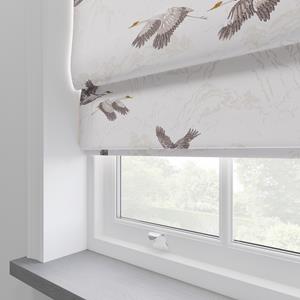 Illumin8 Laura Ashley - Vouwgordijn - Animalia Geborduurd Pale Dove Grey