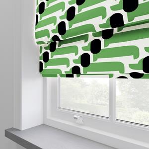 Illumin8 Orla Kiely - Vouwgordijnen - Hondenshow Groen