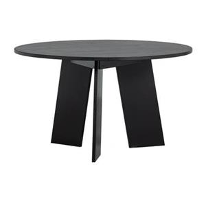 Basiclabel Eettafel Fries - Eiken - Blacknight - 75x129x129