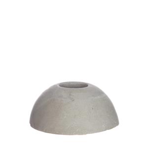 Kandelaar bol grijs dia. 7 x H 3 cm - 