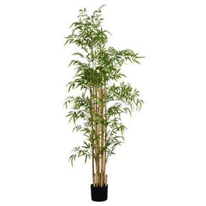 Leen Bakker Kunstplant Bamboe in pot - groen - 180 cm