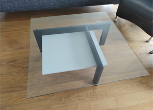Whoppah Ydo design salontafel Metal/Glass - Tweedehands
