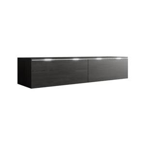 Meubella TV-Meubel Dixon - Zwart eiken - 140 cm