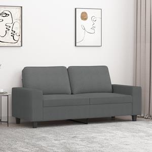 Vida XL Tweezitsbank 140 cm stof donkergrijs SKU: 359392