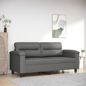 Vida XL Tweezitsbank 140 cm microvezelstof donkergrijs SKU: 359563