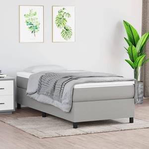 Vida XL Boxspring met matras stof lichtgrijs 80x200 cm SKU: 3144375