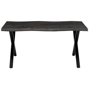 HELA Eettafel Greta Boomstamtafel (imitatie), verschillende maten, X-frame, 46 mm dikte