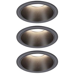 Paulmann 94869 Cole Coin Inbouwlamp LED 6 W Zwart