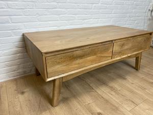 Industrielemeubelshop Mangohouten salontafel Nila met lades