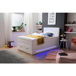 meise.möbel Boxspringbett "Lights", mit LED Beleuchtung, wahlweise mit Bettkasten