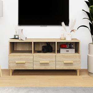VidaXL Tv-meubel 102x36x50 cm bewerkt hout sonoma eikenkleurig