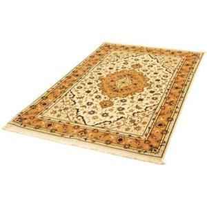 morgenland Teppich "Täbriz 50 Raj Teppich handgeknüpft beige", rechteckig, handgeknüpft
