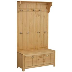 Home affaire Compact kapstokmeubel Mille van massief hout, breedte 100 cm
