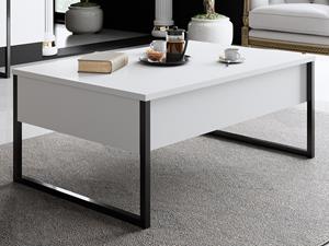 Mobistoxx Salontafel LUXANA 90 cm wit/zwart