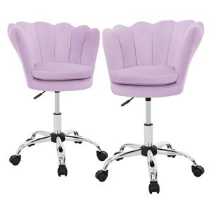 ML-Design Set van 2 bureaustoelen Tulini velvet | 