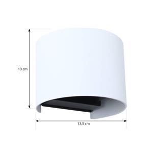 LINDBY Smart LED buitenwandlamp Dara wit rond CCT RGB Tuya