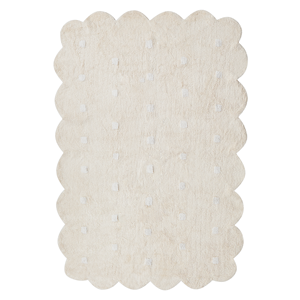 BELIANI Vloerkleed katoen beige 140 x 200 cm SAREKI