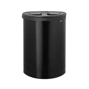 Brabantia Wasbox - 55 liter - kunststof deksel - Matt Black / Dark Grey 242366