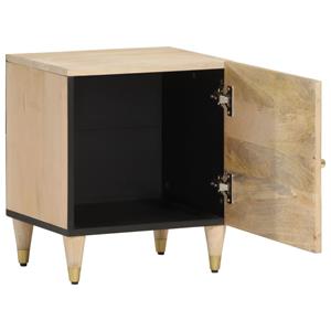vidaXL Nachtkastje 40x33x46 cm massief mangohout