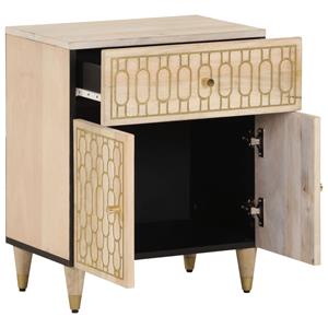 vidaXL Nachtkastje 50x33x60 cm massief mangohout